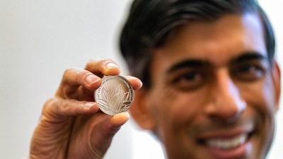 The £5 coin, which is on sale from Thursday, is part of the Royal Mint's wider Diwali collection, which includes a gold bar depicting the Hindu goddess of wealth, Lakshmi. (PTI)