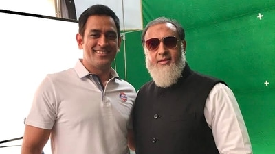Gulshan Grover with MS Dhoni on the sets of Sooryavanshi. Gulshan Grover with MS Dhoni on the sets of Sooryavanshi.
