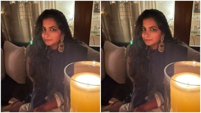 Rhea Kapoor proved her sartorial sense of fashion, yet again, with the pictures of her last night’s Diwali celebrations. (Instagram/@rheakapoor) Rhea Kapoor proved her sartorial sense of fashion, yet again, with the pictures of her last night’s Diwali celebrations. (Instagram/@rheakapoor)