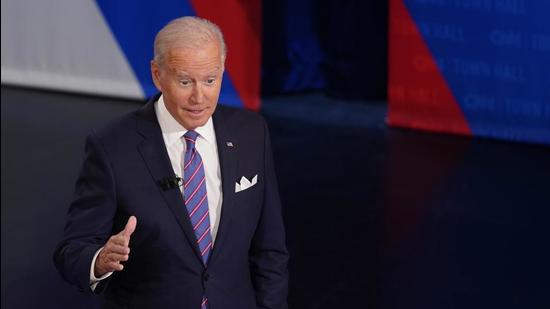 Mr Biden has been unable to get his ambitious domestic legislative agenda passed (AP)