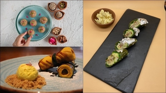 Diwali 2021 dessert recipes: Healthy sweets from parwal mithai to protein laddoo&nbsp;(Senior Kitchen Executive Pradipta Nag Chowdhury from The Park, Chennai/Nidhi Shah, Dietician and Nutritionist at OZiva/Executive Chef Ravi Kumar Nayak from The Park Navi Mumbai)