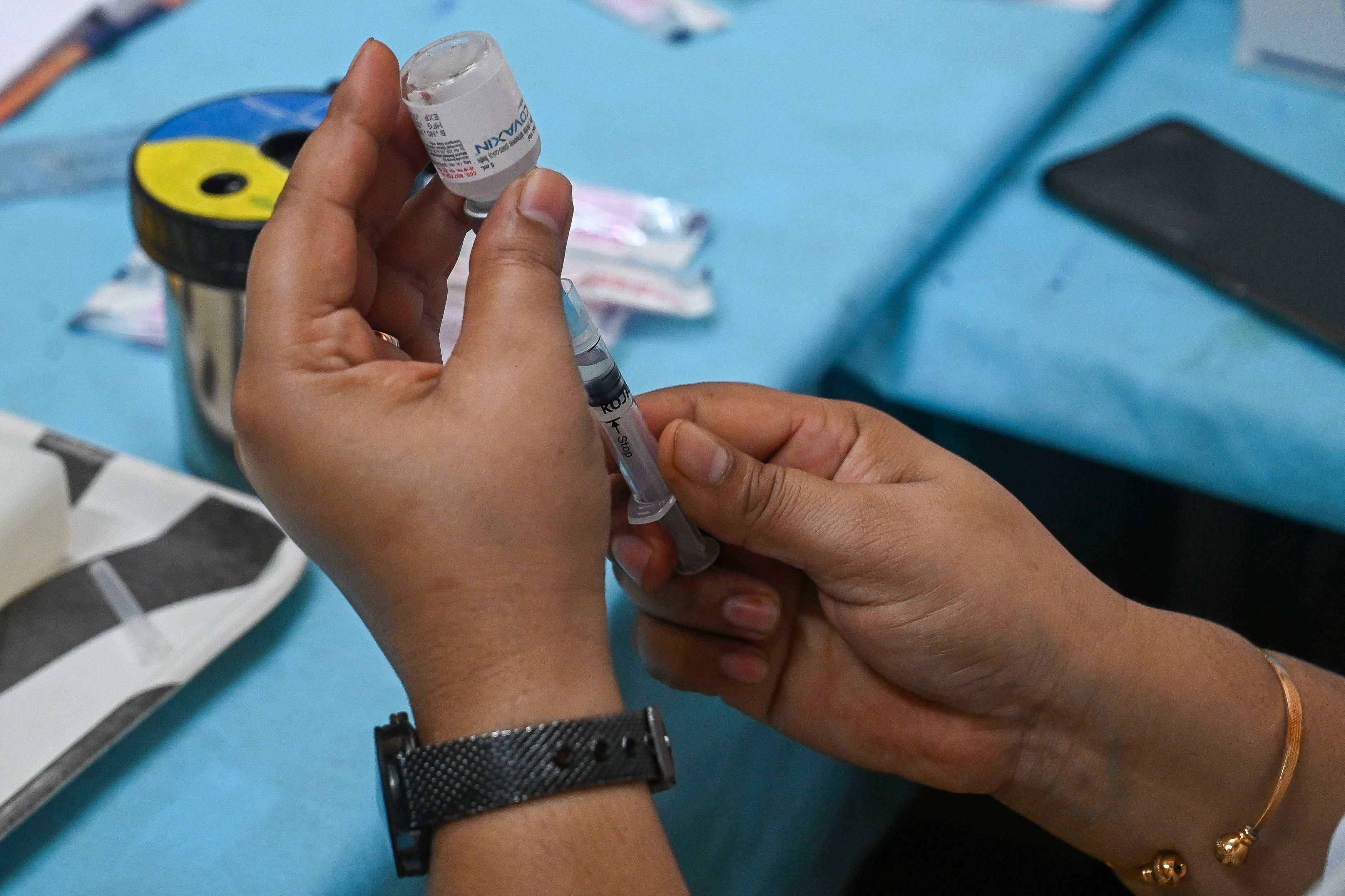 According to the CoWIN portal, Dr Vibha Kumari Singh received the first dose on January 28, 2021 and was fully vaccinated by March last year. (AFP file photo. Representative image)