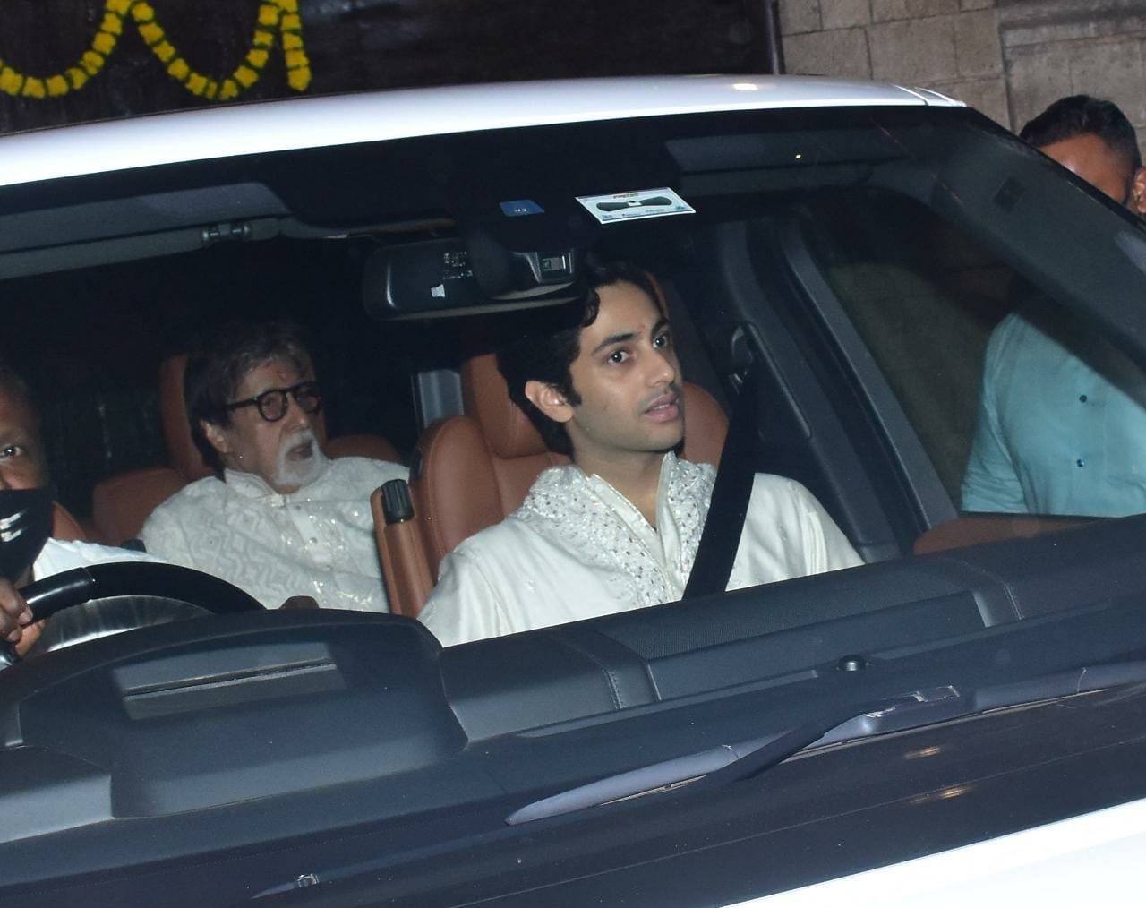 Amitabh Bachchan with Agastya Nanda.