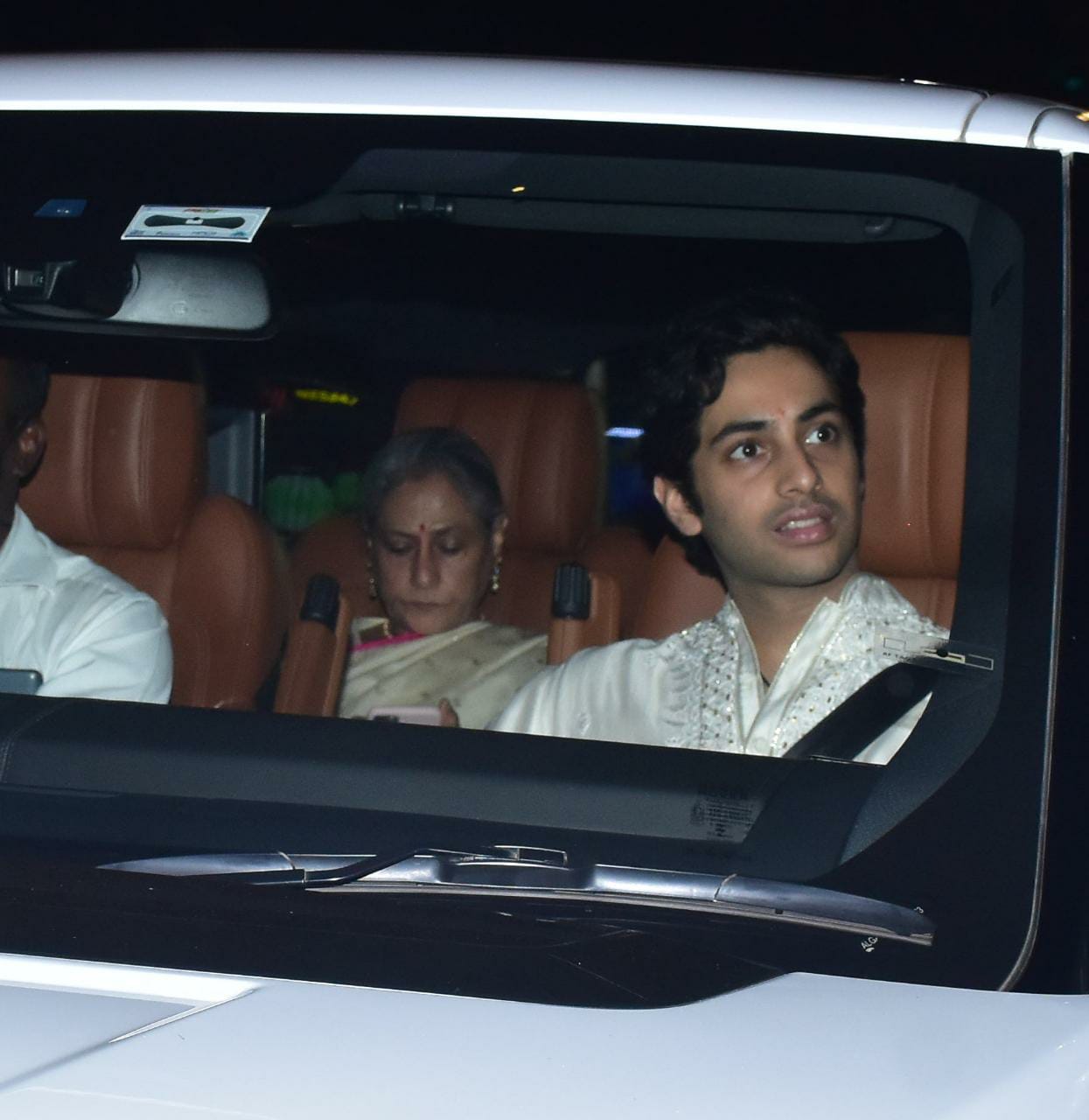 Jaya Bachchan seen with Agastya Nanda.