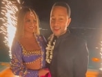 Chrissy Teigen wore saree by this Indian designer to Priyanka Chopra and Nick Jonas's Diwali party Chrissy Teigen wore saree by this Indian designer to Priyanka Chopra and Nick Jonas's Diwali party