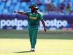 Abu Dhabi, Nov 02 (ANI): South Africa's Temba Bavuma during the ICC Men's T20 World Cup match between South Africa and Bangladesh at Sheikh Zayed Stadium in Abu Dhabi on Tuesday. Abu Dhabi, Nov 02 (ANI): South Africa's Temba Bavuma during the ICC Men's T20 World Cup match between South Africa and Bangladesh at Sheikh Zayed Stadium in Abu Dhabi on Tuesday.