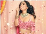 Hina Khan celebrated Diwali in style. The actor is an absolute fashionista, who can make any outfit look better on her – be it casual or ethnic. On Thursday, Hina shared a slew of pictures of herself decked up for the festival of lights. For this year’s Diwali, Hina stole the show in a pink embellished lehenga.(Instagram/@realhinakhan)