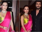 Malaika Arora in silk saree-bralette turns ethnic queen with Arjun Kapoor for Anil Kapoor's Diwali bash Malaika Arora in silk saree-bralette turns ethnic queen with Arjun Kapoor for Anil Kapoor's Diwali bash