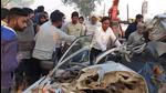 Five people were killed in a car accident in Haryana’s Kurukshetra district on Friday. (By arrangement) Five people were killed in a car accident in Haryana’s Kurukshetra district on Friday. (By arrangement)