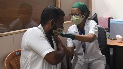 At least 78% of India’s eligible population has been administered the first dose of Covid-19 vaccine. (Vijay Bate/HT Photo) At least 78% of India’s eligible population has been administered the first dose of Covid-19 vaccine. (Vijay Bate/HT Photo)