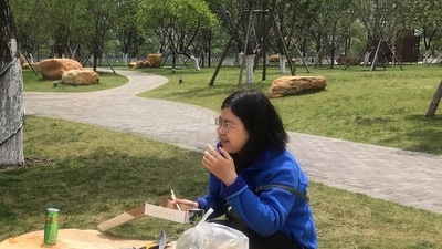 Zhang, a citizen journalist who had been sentenced to four years in jail for her reporting on the pandemic in Wuhan is in ill health and has been hospitalized, activists say. In picture - Zhang Zhan eats a meal at a park during a visit to Wuhan in central China's Hubei province. (AP) Zhang, a citizen journalist who had been sentenced to four years in jail for her reporting on the pandemic in Wuhan is in ill health and has been hospitalized, activists say. In picture - Zhang Zhan eats a meal at a park during a visit to Wuhan in central China's Hubei province. (AP)