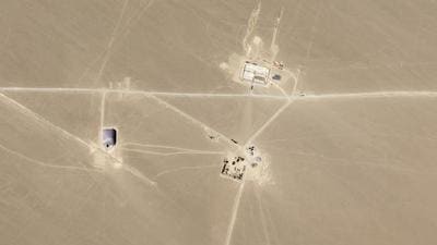 This July 25, 2021, satellite image shows what analysts believe is construction on an intercontinental ballistic missile silo near Hami, China. The Pentagon said in a report on Wednesday that China is expanding its nuclear force much faster than US officials anticipated just a year ago. (AP/FILE) This July 25, 2021, satellite image shows what analysts believe is construction on an intercontinental ballistic missile silo near Hami, China. The Pentagon said in a report on Wednesday that China is expanding its nuclear force much faster than US officials anticipated just a year ago. (AP/FILE)