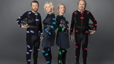 The four members of ABBA had to wear special suits to help create their digital avatars (picture alliance/dpa/PA media) The four members of ABBA had to wear special suits to help create their digital avatars (picture alliance/dpa/PA media)