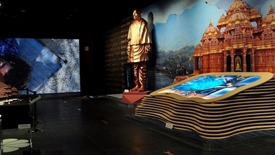 A view of the India Pavilion at the Dubai Expo. (ANI)