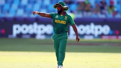 Abu Dhabi, Nov 02 (ANI): South Africa's Temba Bavuma during the ICC Men's T20 World Cup match between South Africa and Bangladesh at Sheikh Zayed Stadium in Abu Dhabi on Tuesday. (ANI) Abu Dhabi, Nov 02 (ANI): South Africa's Temba Bavuma during the ICC Men's T20 World Cup match between South Africa and Bangladesh at Sheikh Zayed Stadium in Abu Dhabi on Tuesday. (ANI)