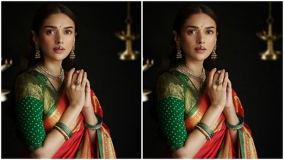 Diwali 2021: Aditi Rao Hydari’s festive look will make your heart skip a beat (Instagram/@aditiraohydari) Diwali 2021: Aditi Rao Hydari’s festive look will make your heart skip a beat (Instagram/@aditiraohydari)