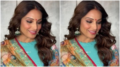 The lehenga is attributed to the fashion designer Rajdeep Ranawat. (Instagram/@bipashabasu) The lehenga is attributed to the fashion designer Rajdeep Ranawat. (Instagram/@bipashabasu)