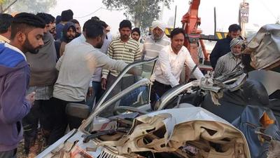 Five people were killed in a car accident in Haryana’s Kurukshetra district on Friday. (By arrangement)