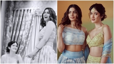 Sharing a picture on Instagram Stories, Shanaya Kapoor wrote, "Sister (red heart emoji) #21." Sharing a picture on Instagram Stories, Shanaya Kapoor wrote, "Sister (red heart emoji) #21."