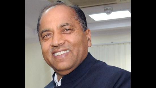 Himachal Pradesh chief minister Jairam Thakur attended the online event of Shri Kedar Dham (Uttrakhand) presided over by Prime Minister Narendra Modi. (HT File)