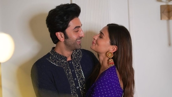 Alia Bhatt shared a picture from her Diwali celebrations with Ranbir Kapoor.