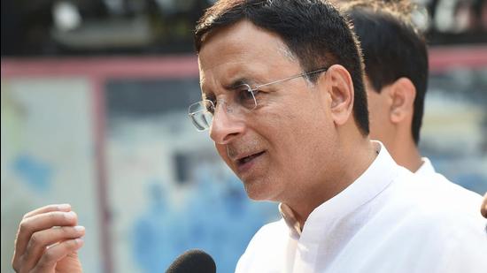 A file photo of Congress party leader Randeep Singh Surjewala. Opposition parties have questioned the Modi government’s move and overall handling of fuel prices. (PTI/File)