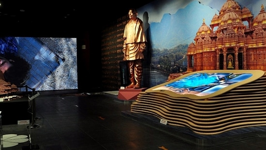 A view of the India Pavilion at the Dubai Expo.(ANI) A view of the India Pavilion at the Dubai Expo.(ANI)