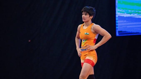 With silver, Shivani Pawar becomes part of India’s wrestling elite.(TWITTER)
