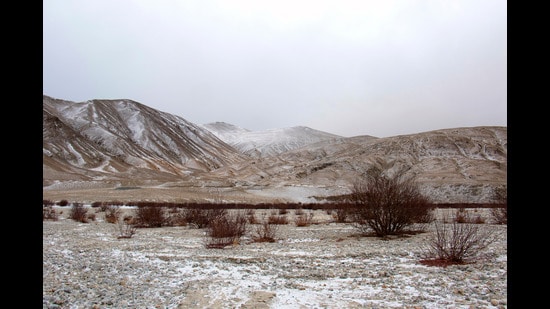 The India China border near Chushul, Ladakh. (Shutterstock)