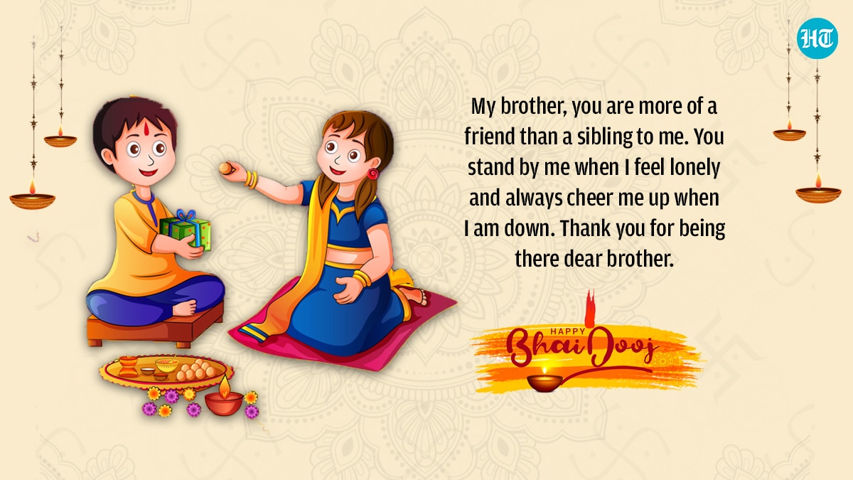 Beautiful Bhai Dooj Wishes Wallpaper Editing Custom Name Add