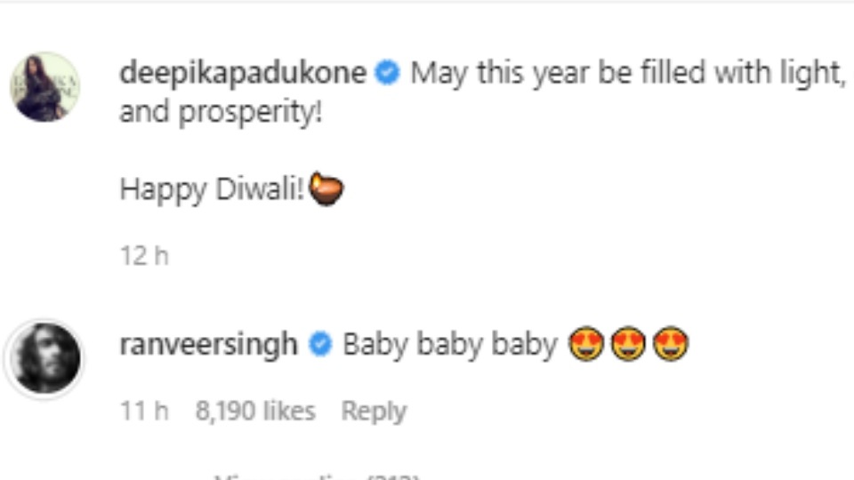 Ranveer Singh's comment. Ranveer Singh's comment. 