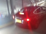 The movement of cars was blocked for close to three hours at the parking ramp at the Westfield shopping centre in London.(Image posted by Reddit user henrylondon1988) The movement of cars was blocked for close to three hours at the parking ramp at the Westfield shopping centre in London.(Image posted by Reddit user henrylondon1988)