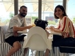 Virat Kohli and Anushka Sharma with daughter Vamika in UAE. Virat Kohli and Anushka Sharma with daughter Vamika in UAE.