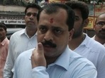 Sachin Vaze has been dismissed from the service after the NIA arrested him in the Antilia explosives scare and Mansukh Hiran murder cases.(HT Photo/File) Sachin Vaze has been dismissed from the service after the NIA arrested him in the Antilia explosives scare and Mansukh Hiran murder cases.(HT Photo/File)