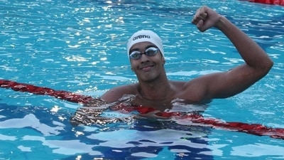 Srihari Nataraj reaffirmed his status as country's fastest man in pool with a multi-gold haul at the national championships in Bengaluru. ((Twitter)) Srihari Nataraj reaffirmed his status as country's fastest man in pool with a multi-gold haul at the national championships in Bengaluru. ((Twitter))