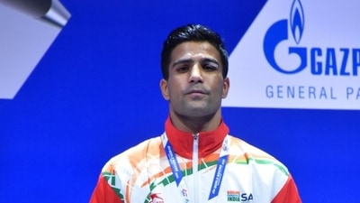 Akash Kumar (54 kg) poses with his bronze medal at the medal ceremony of the 2021 AIBA Men's World Championships in Belgrade, Serbia (File image) Akash Kumar (54 kg) poses with his bronze medal at the medal ceremony of the 2021 AIBA Men's World Championships in Belgrade, Serbia (File image)