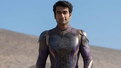 Kumail Nanjiani plays Kingo in Eternals. Kumail Nanjiani plays Kingo in Eternals.