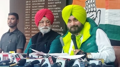 Punjab Congress President Navjot Singh Sidhu speaks during a press conference in Chandigarh on Friday. (ANI Photo) Punjab Congress President Navjot Singh Sidhu speaks during a press conference in Chandigarh on Friday. (ANI Photo)