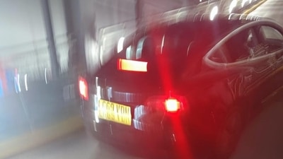 The movement of cars was blocked for close to three hours at the parking ramp at the Westfield shopping centre in London. (Image posted by Reddit user henrylondon1988) The movement of cars was blocked for close to three hours at the parking ramp at the Westfield shopping centre in London. (Image posted by Reddit user henrylondon1988)