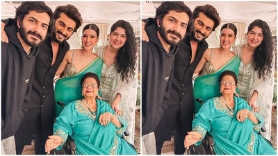 Whereas Anshula wrote, "When he oscillates between being my fav human but also the most irritating human.. sums up a typical day in our lives #HowItStartedVsHowItsGoing #TheYangToMyYin #ILoveYouEvenWhenYouDriveMeCrazy #HappyBhaiDuj." She also called Arjun 'Yang to my Yin' in the post. (Instagram/@anshulakapoor) Whereas Anshula wrote, "When he oscillates between being my fav human but also the most irritating human.. sums up a typical day in our lives #HowItStartedVsHowItsGoing #TheYangToMyYin #ILoveYouEvenWhenYouDriveMeCrazy #HappyBhaiDuj." She also called Arjun 'Yang to my Yin' in the post. (Instagram/@anshulakapoor)