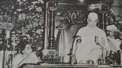 Former chief minister D. Devaraj Urs is credited with renaming the Mysore state as Karnataka on November 1, 1973. (HT Photo)
