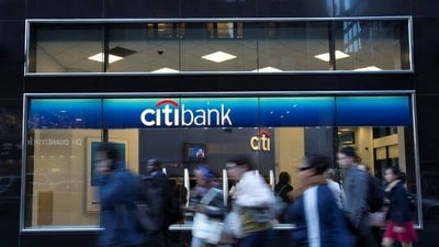 People walk past a Citibank branch in New York. (Reuters File Photo)