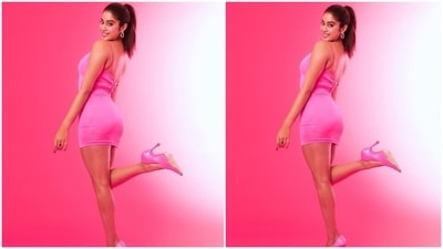 Janhvi took to Instagram today to post several pictures of herself from a photoshoot. It featured the Roohi actor flaunting her look for Khushi's birthday party. She captioned the post, "Barbie Baby." The star went full-on glam for the shoot, and we are totally in love with it. (Instagram/@janhvikapoor)