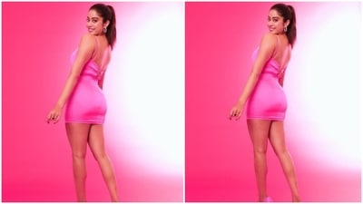 In the end, Janhvi glammed up her hot pink 'Barbie' look with glowing skin, nude pink lip shade, blushed cheeks, mascara-adorned lashes, and beaming highlighter. Meanwhile, on the work front, Janhvi was last seen in the horror-comedy Roohi. She has Good Luck Jerry, Takht and Dostana 2 in the pipeline. (Instagram/@janhvikapoor)
