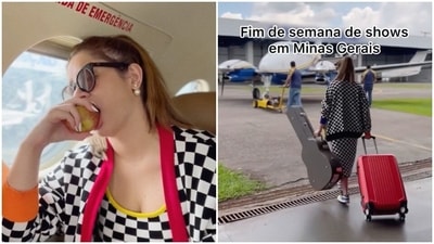 Marilia Mendoca shared a video about her flight on Instagram hours before her death. Marilia Mendoca shared a video about her flight on Instagram hours before her death.