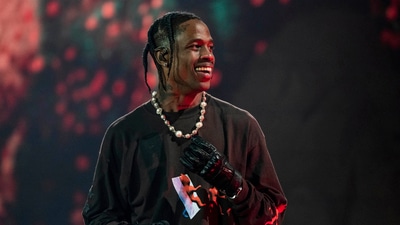 Travis Scott performs at Day 1 of the Astroworld Music Festival at NRG Park on Friday. (AP) Travis Scott performs at Day 1 of the Astroworld Music Festival at NRG Park on Friday. (AP)