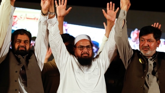 LeT founder Saeed has also been convicted in dozens of FIRs registered by the CTD on charges of terror financing.(REUTERS File) LeT founder Saeed has also been convicted in dozens of FIRs registered by the CTD on charges of terror financing.(REUTERS File)