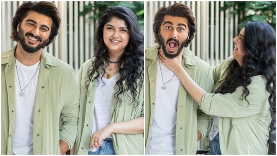 Bollywood actor Arjun Kapoor and his sister, Anshula Kapoor, celebrated Bhai Dooj today, on November 6, by penning down heartwarming notes for each other on Instagram. The two siblings also clicked adorable photos wearing matching outfits, giving us goals.(Instagram/@anshulakapoor)