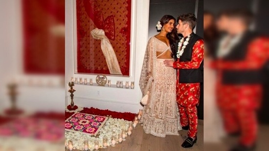 Priyanka Chopra couldn't stop praising her husband Nick Jonas and wrote, "you are what dreams are made of. I love you. My heart is so grateful and full."(Instagram/@priyankachopra)