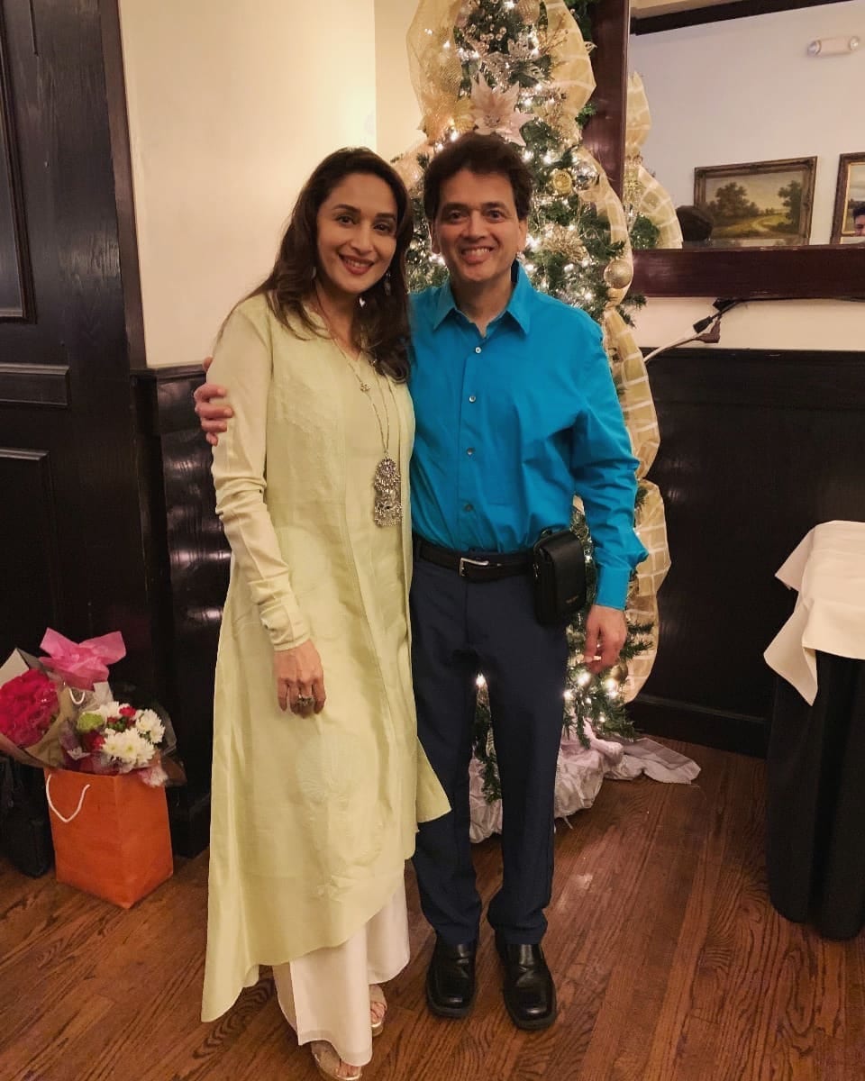 Madhuri Dixit and her brother Ajit Dixit. Madhuri Dixit and her brother Ajit Dixit.